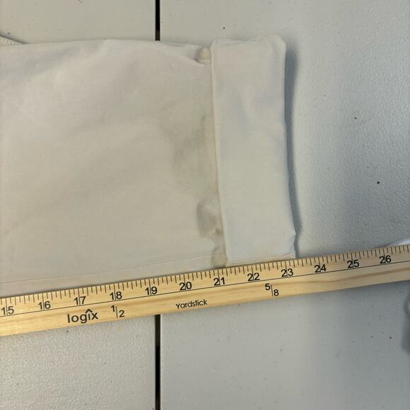 Chico's Women's Size 2.5 (L/14) Beige Crop Pants Cotton Blend Stretch Pants - Picture 9 of 12